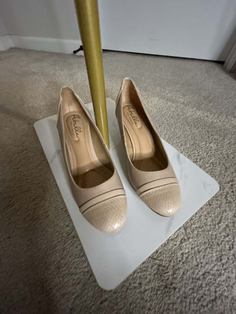 Abella Wedge Shoes Beige